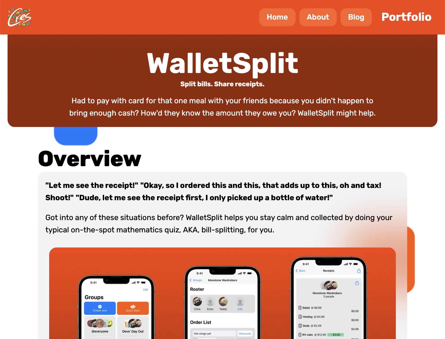 walletsplit's portfolio image